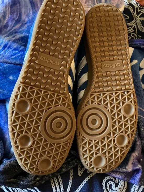 Men’s Adidas Suede Blue Sambas Size 8.5 - Picture 4 of 4